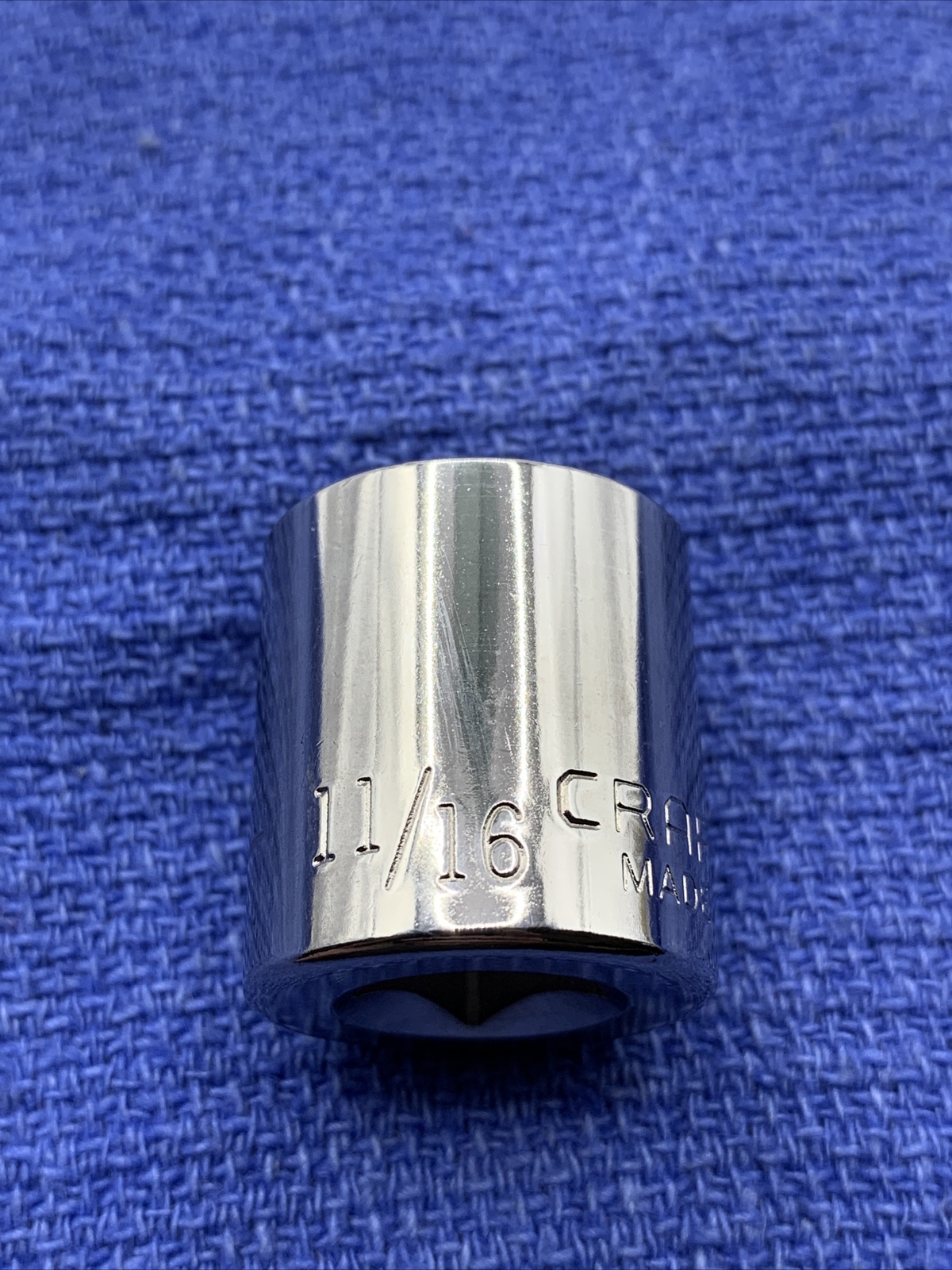 Vintage Craftsman 3/8″ Drive 11/16″ 12 Point Shallow Socket SAE G 44336 USA NOS