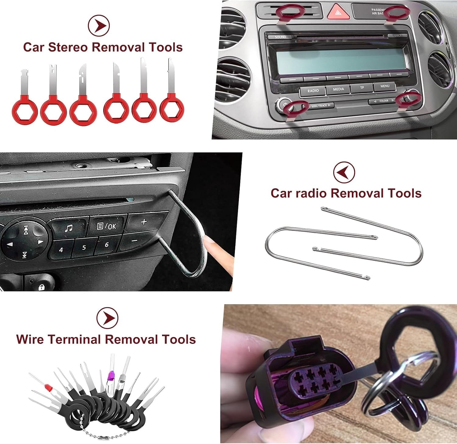 432Pcs Auto Trim Removal Tool Kit No Scratch Pry Tool for Car Door Panel Dash…