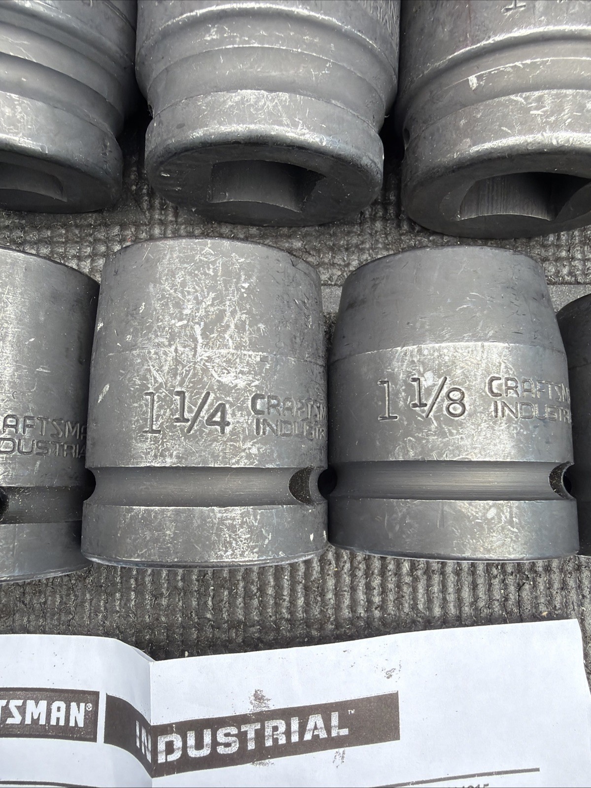 Rare Sears Craftsman Industrial 13pc Impact Socket Catalog Set 1”Drive 31215 Nos