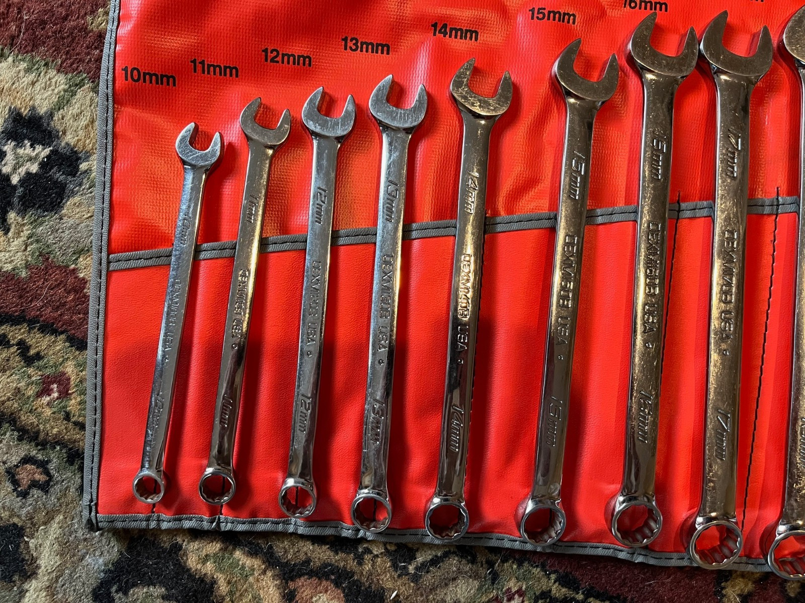 Snap-on OEXM713K – 13 Piece Metric Standard Handle 12Pt Combination Wrench Nice!
