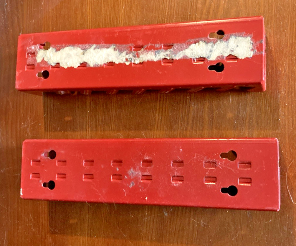 2- Spanger Model 850 Wrench Racks Only Holds 8 Wrenches Red Metal Wall Mount USA