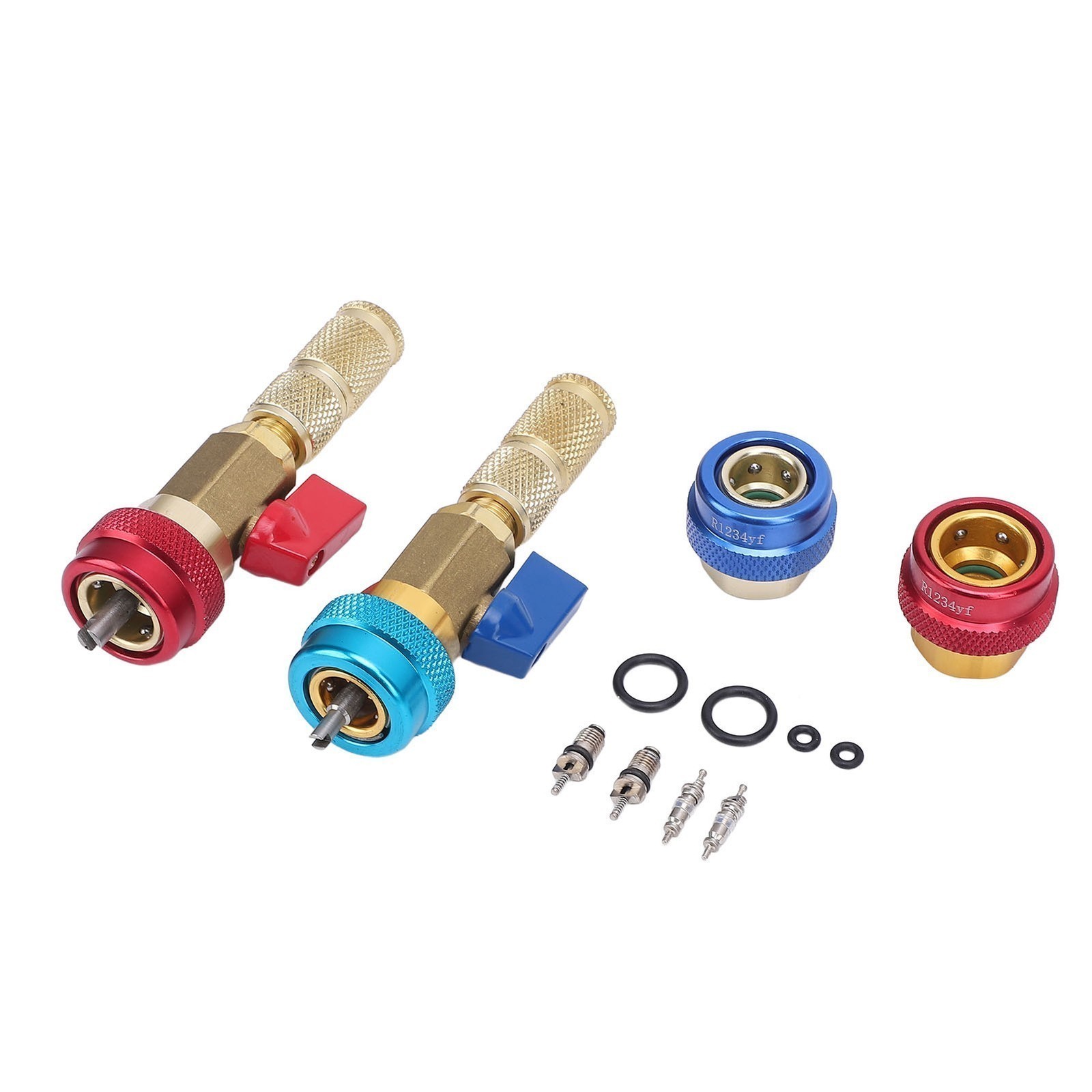 R134A Valve Core Quick Remover Installer Kit Stainless Steel Brass High Low