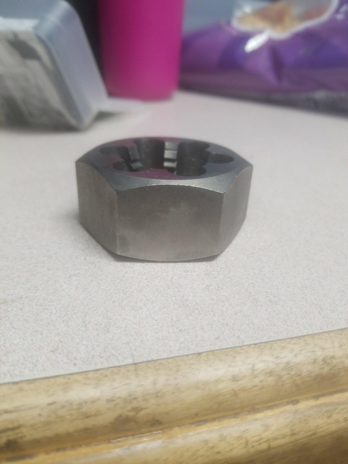 FMT Carbon Steel Hex Die 1-1/8″ Thread 7 Part#: 3116825