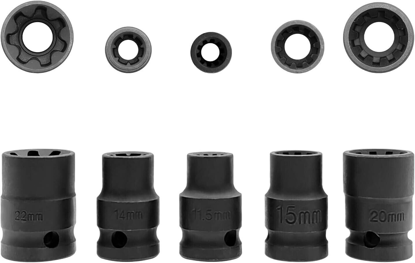16PCS Brake Caliper Socket Bolt Bit Hex Pentagon Tool for Benz BMW Audi Ford VW