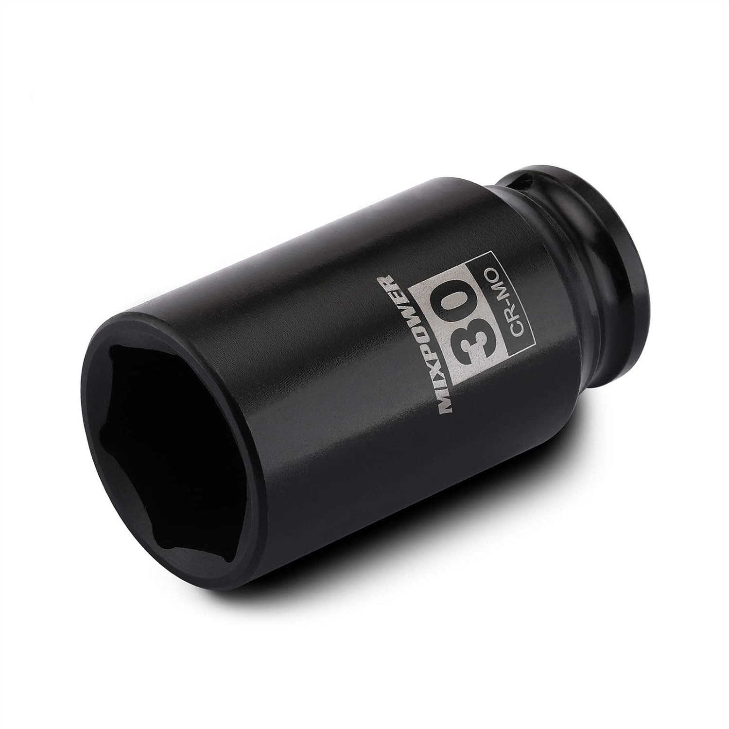 Professional-Grade 1/2″ 30mm Impact Deep Socket – Laser Etched, 6-Point Design