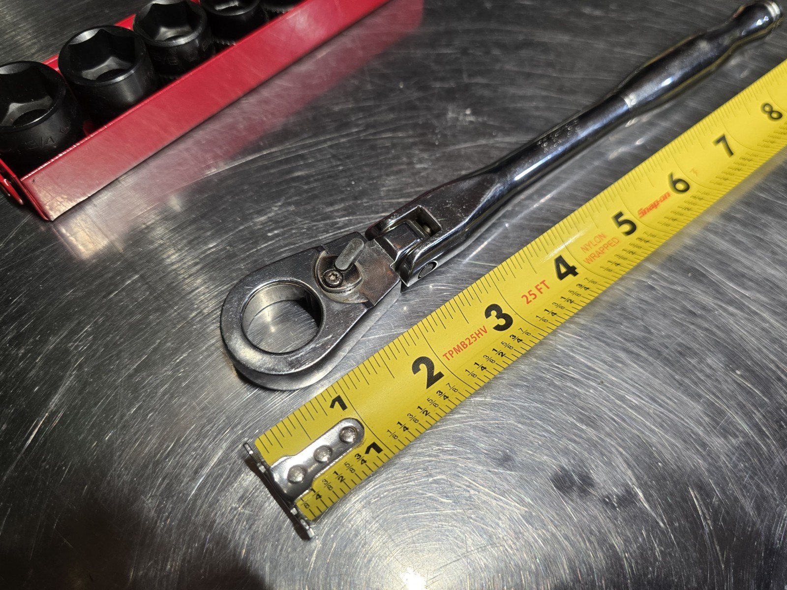 MATCO TOOLS MILTARY PASSTHTOUGH RATCHET AND SOCKET SET SAE. BIT DRIVER INCLUDED