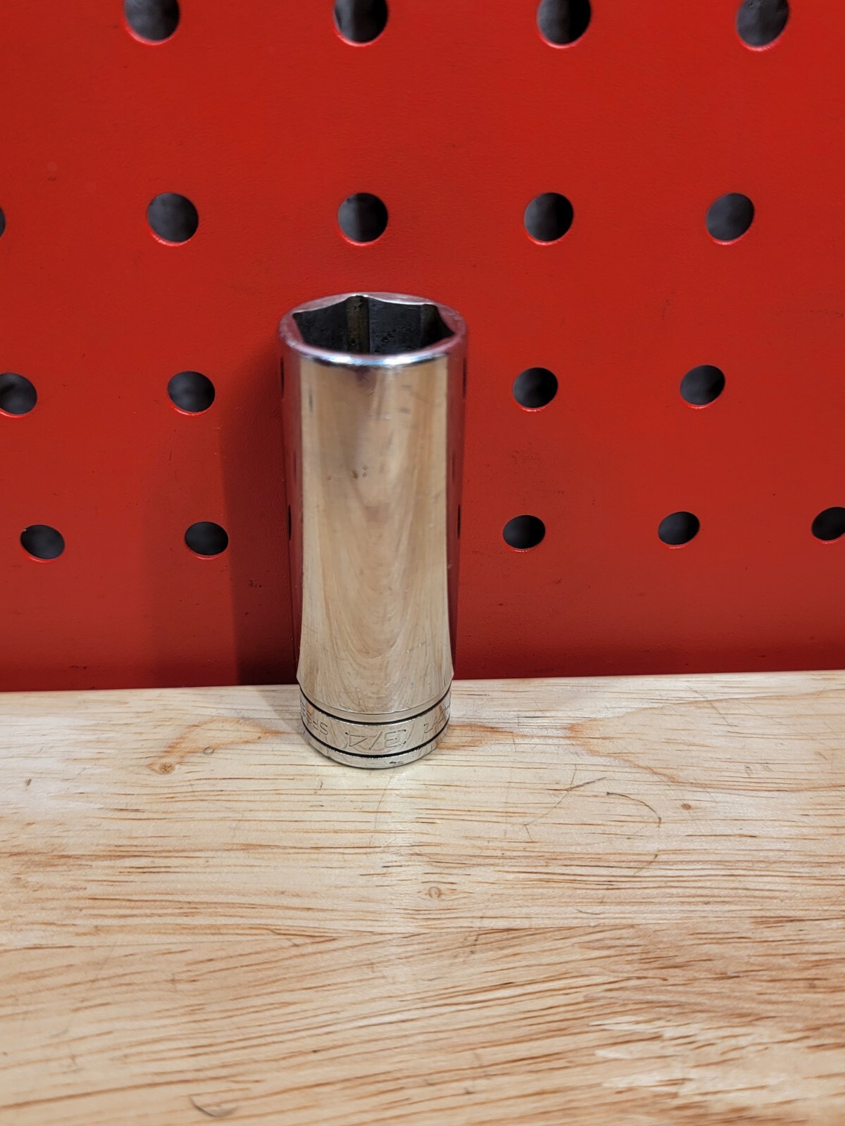 Snap-on Tools SFS241 3/4″ SAE 3/8″ Drive Deep 6-Point Chrome Socket USA