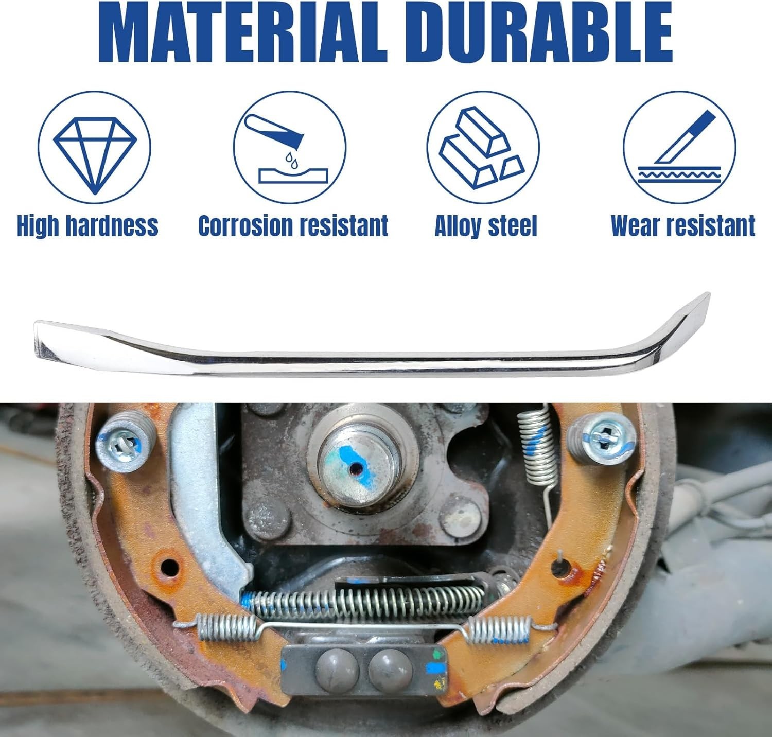 High-Strength Drum Brake Adjustment Spoon and Tool Kit for Vehicle Maintenance