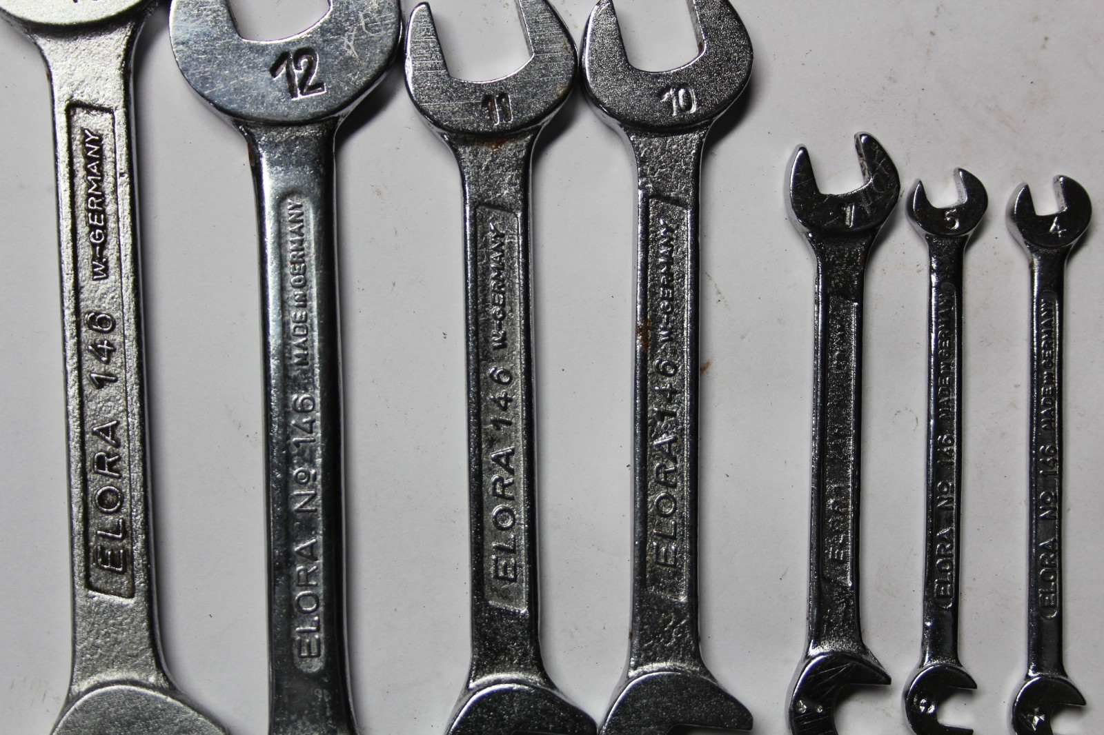 ELORA 146 METRIC Obstruction Wrench Set GERMANY + WILLIAMS IGNITION WRENCHES USA
