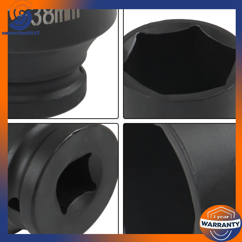 9Pcs Deep Impact Socket Set 1/2″Drive Metric Axle Hub Nut Socket 29-38mm 6-Point