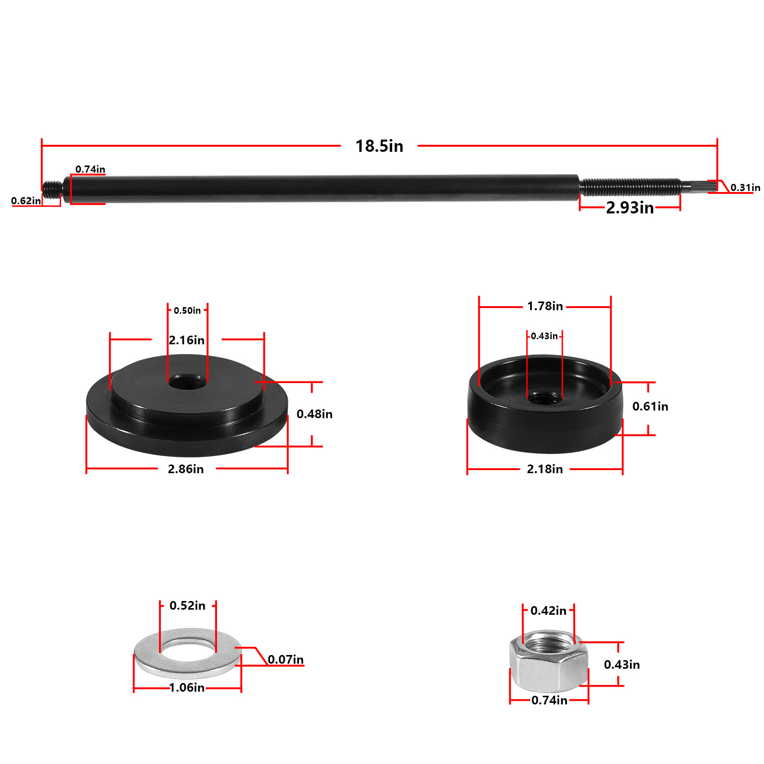 Replacement for Miller 5041 5041A Right Front Axle Seal Installer for DANA 44 60