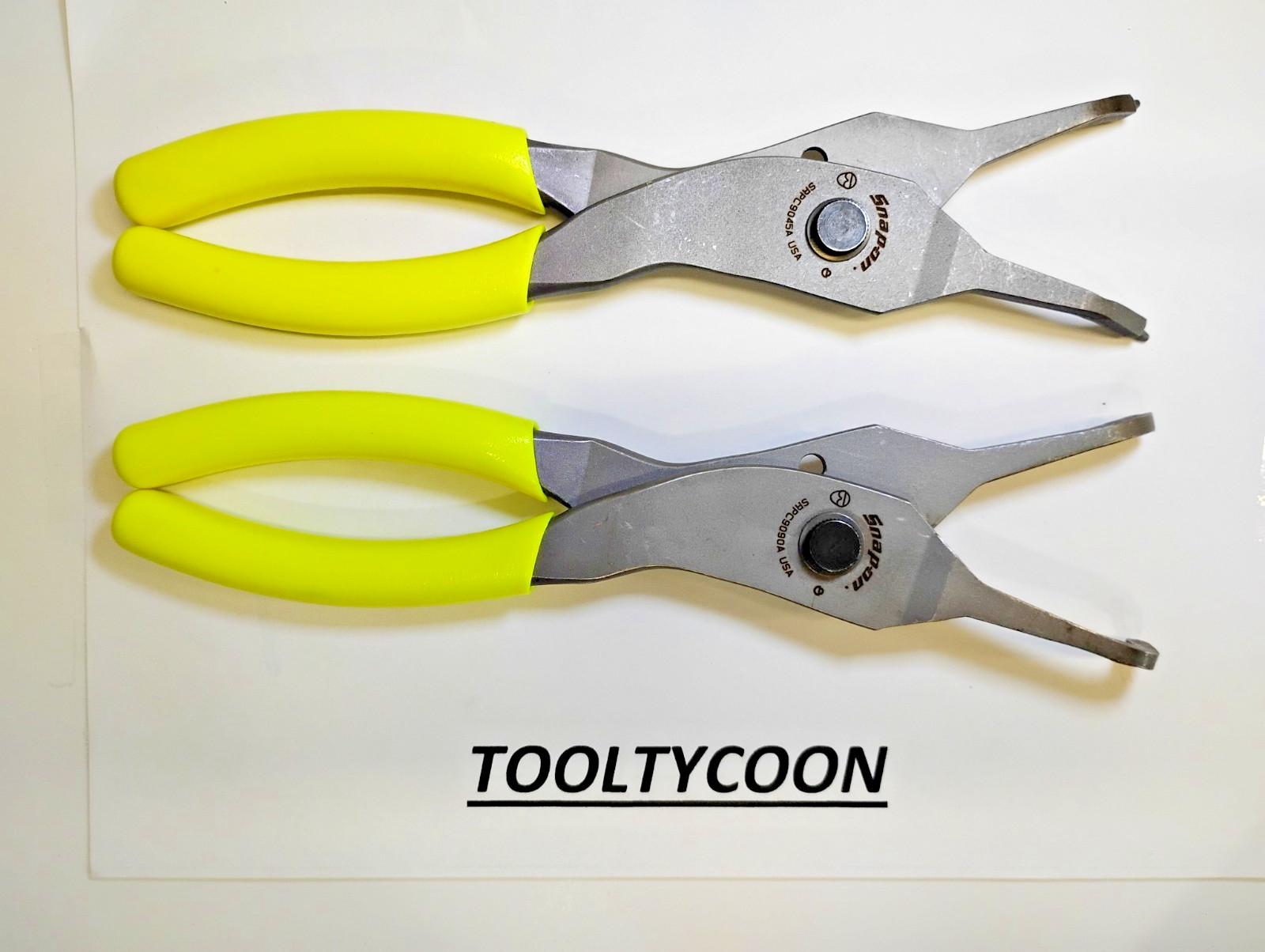 Snap-On Tools USA NEW 2pc Custom Snap Ring Plier Set SRPC9045AHV SRPC9090AHV