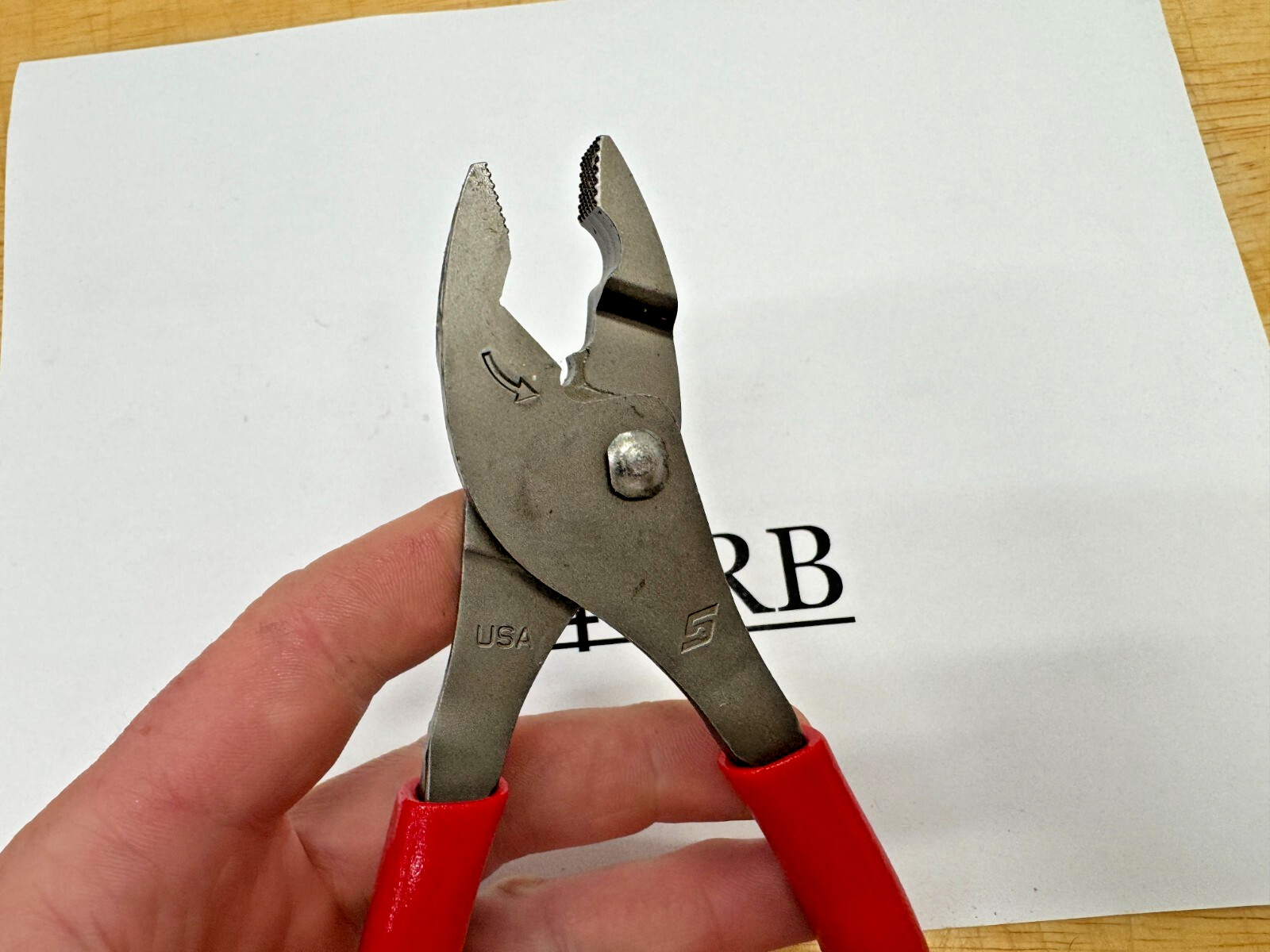 Snap-on Tools USA NEW STYLE RED Soft Grip 6″ Flank Jaw Slip Joint Pliers HJ46ACF