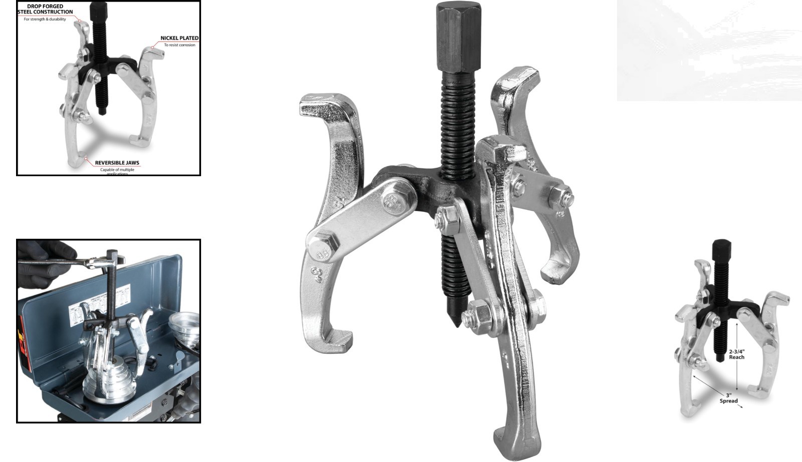W135P 3″ Gear Puller with Corrosion-Resistant Finish – Lightweight Design
