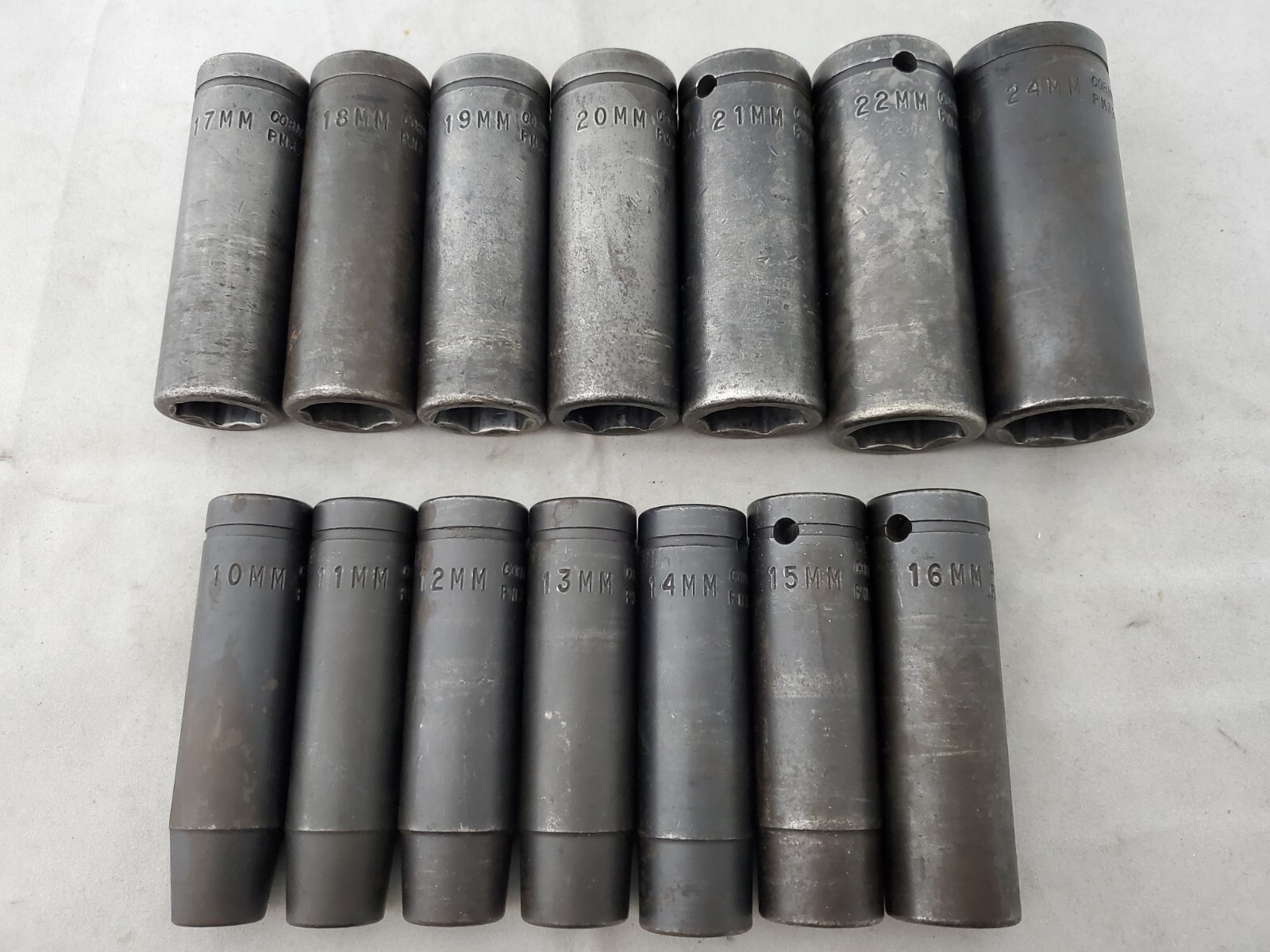 Cornwell STI3214LMSP, 14Pc Metric Deep Power Socket Set, 10-22mm & 24mm