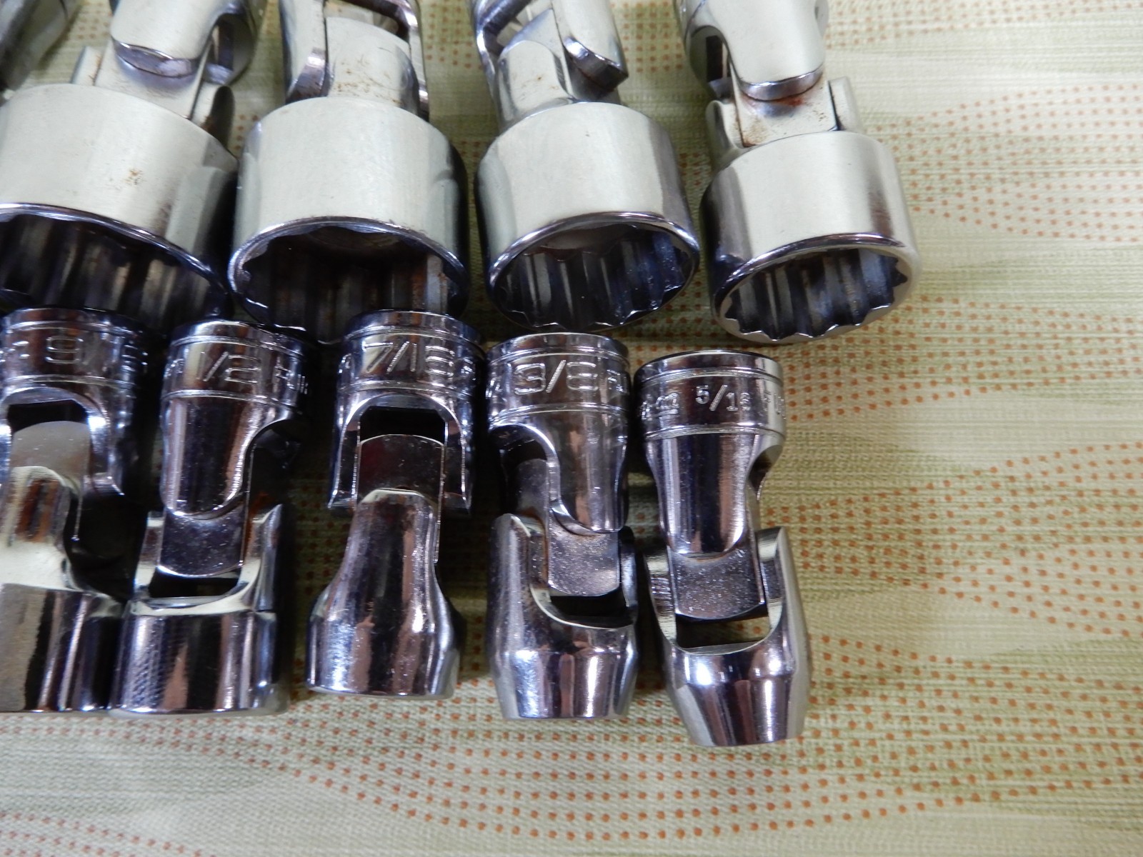 Snap-On Swivel End Socket Set 3/8 Drive 11 Pieces Great Condition VX