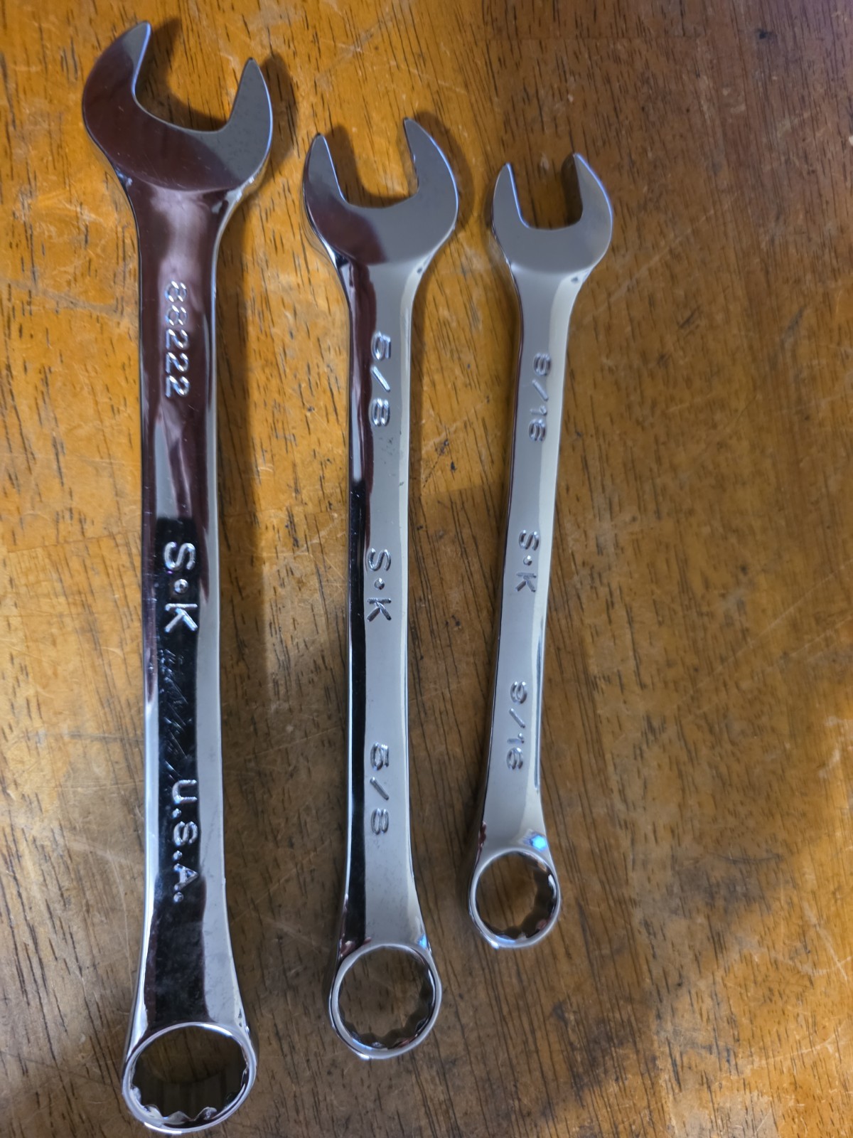 S-K tools SuperKrome 11/16″ ,5/8,and 9/16