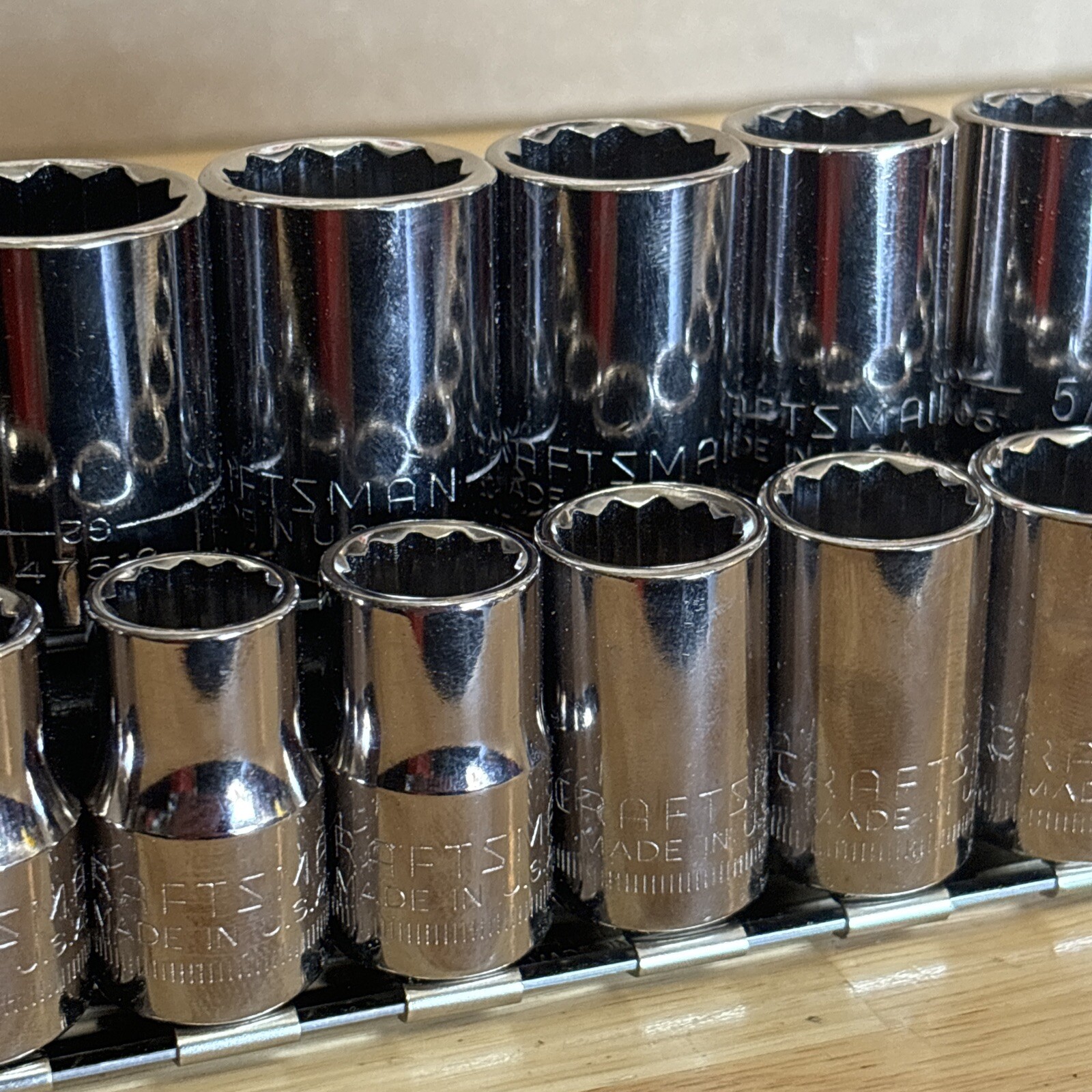 Craftsman Metric & SAE Socket Sets 1/2″ Drive 12 Point G2 Series USA MINT!