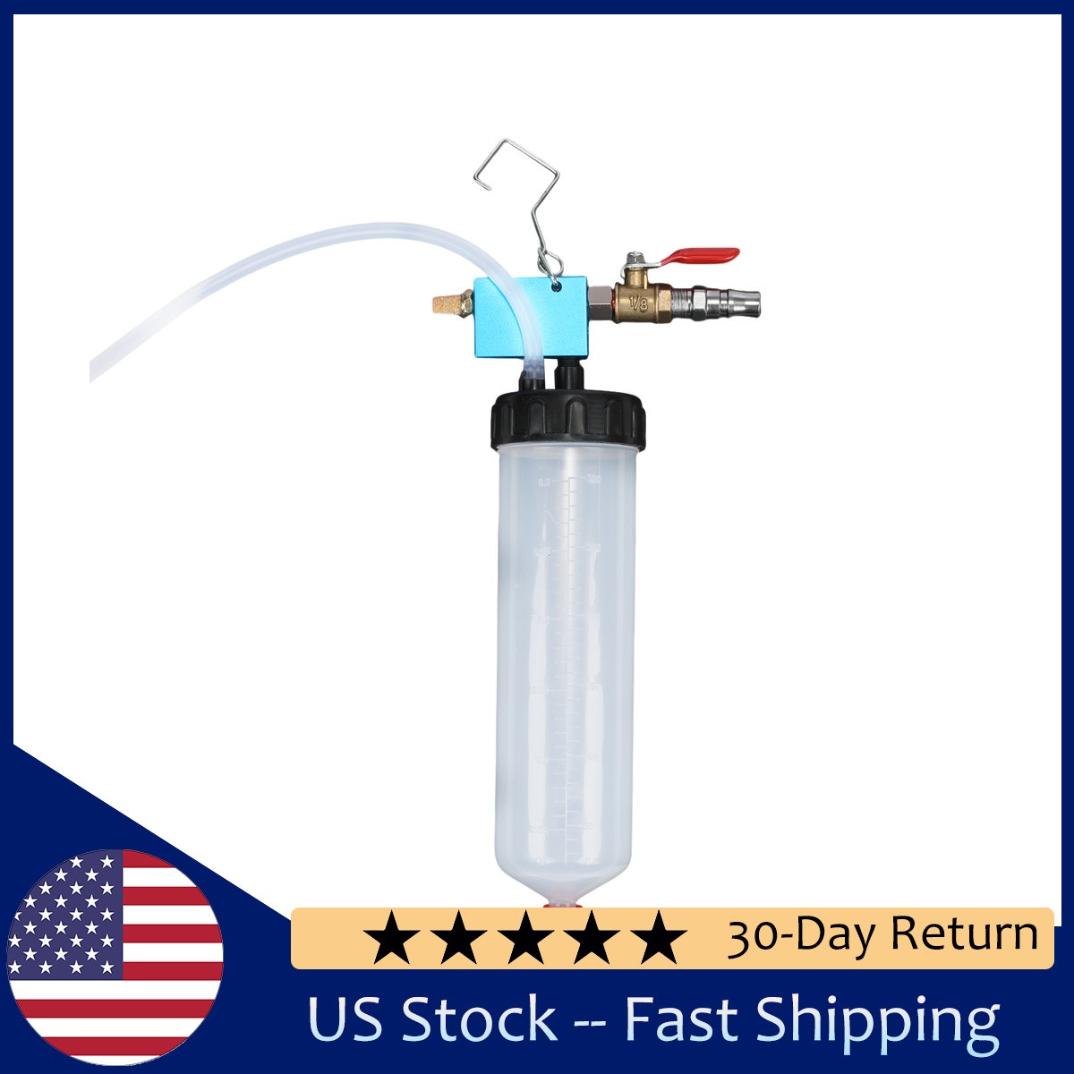 Vacuum Brake Bleeder Kit 300ml Fluid Extractor Pump for Car Clutch Power Steer