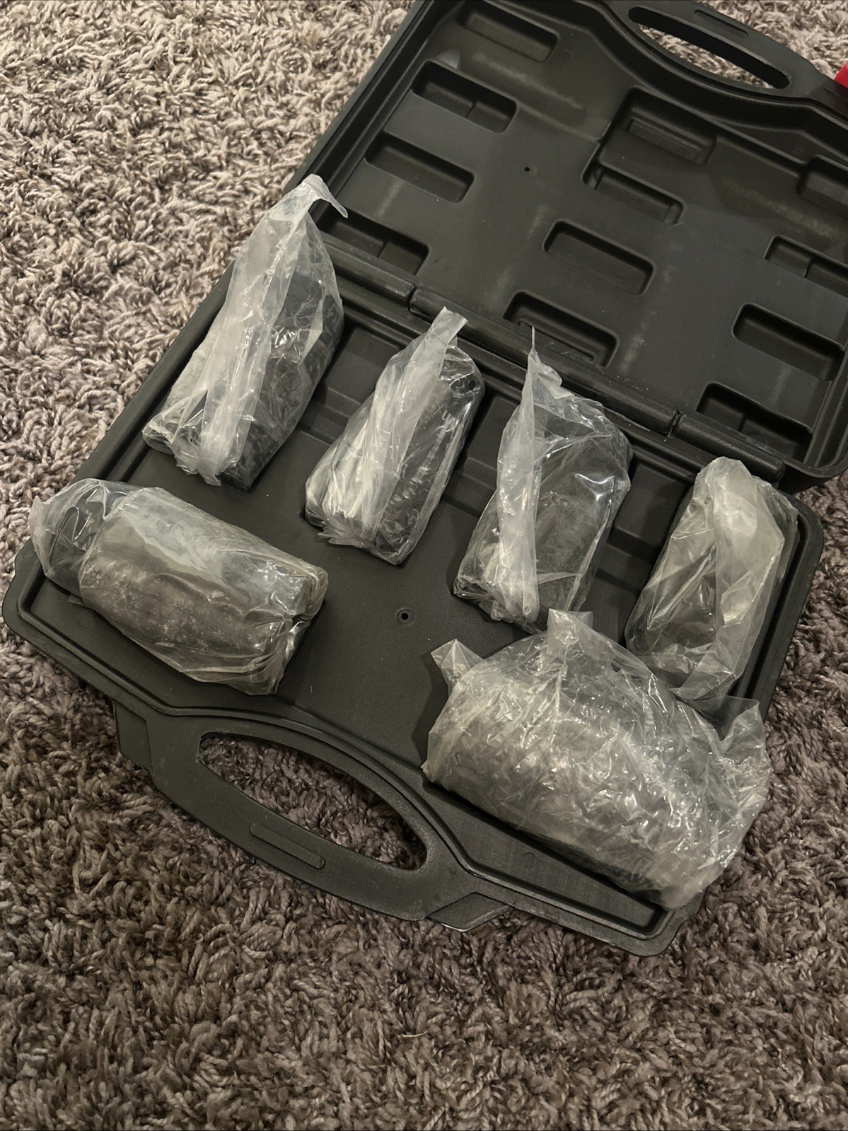 Lot Of 6 Sockets 27mm 24mm 22mm 21mm 17mm 19mm With Case