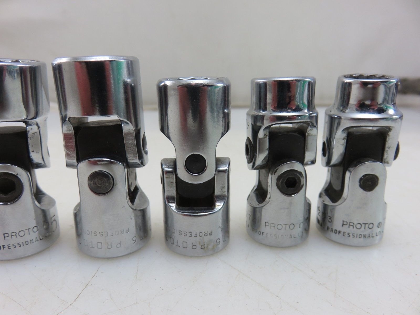 Proto Professional Swivel Universal Joint Socket Set 7pc 3/8″ Dr. 3/8″-3/4″ USA