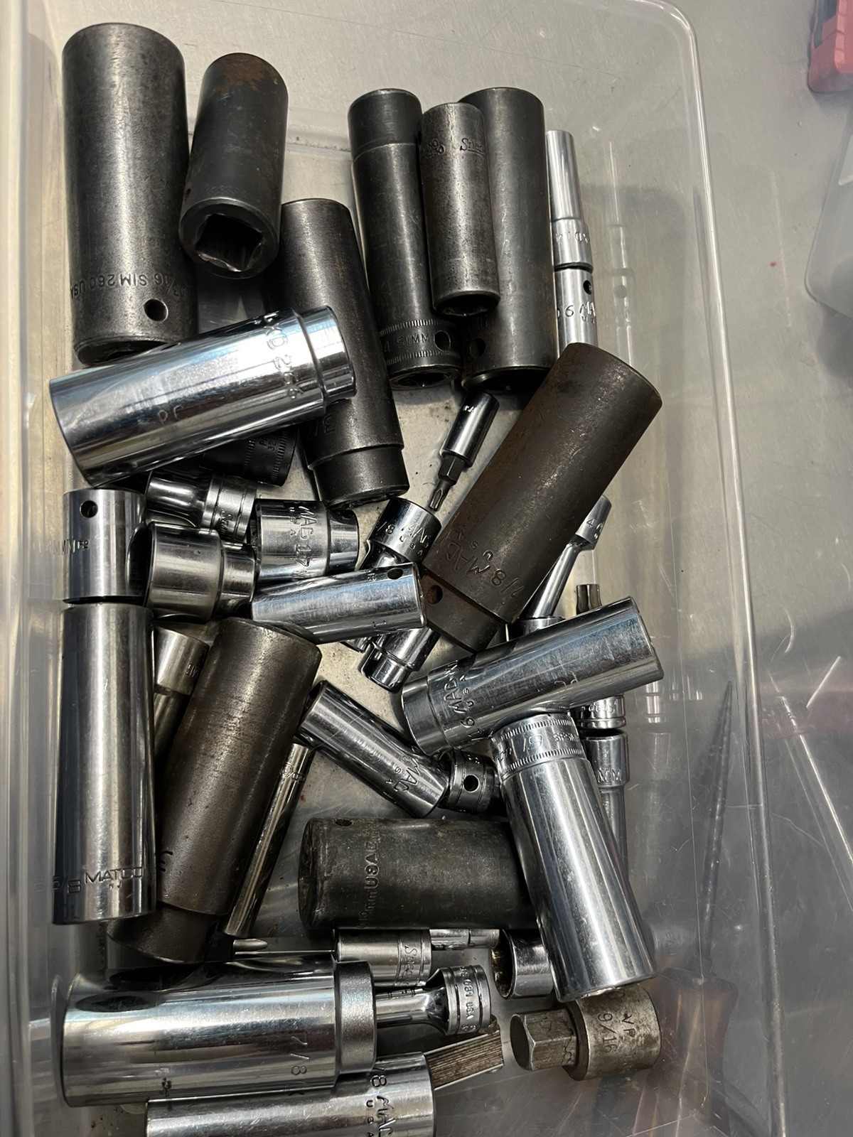 MAC / SNAP-ON / Matco – 50 pcs Assorted wrench Sockets Lot *See Description*