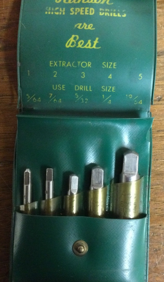 Tool #004 Machine Repair Tool Room Tool Maker 2 Lots of Screw Extractors 1 to 5