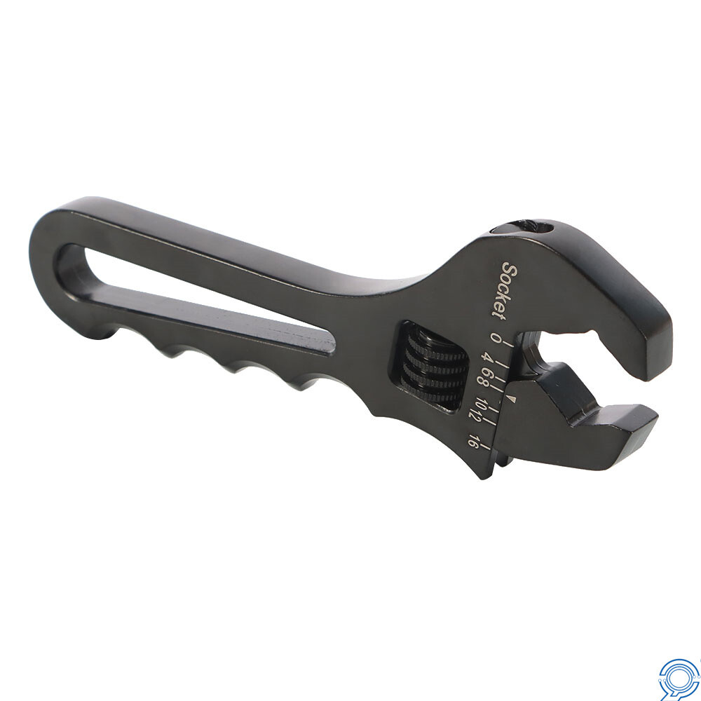 3AN-16AN Adjustable Wrench Black Aluminum Tool Spanner for Hose End Fitting