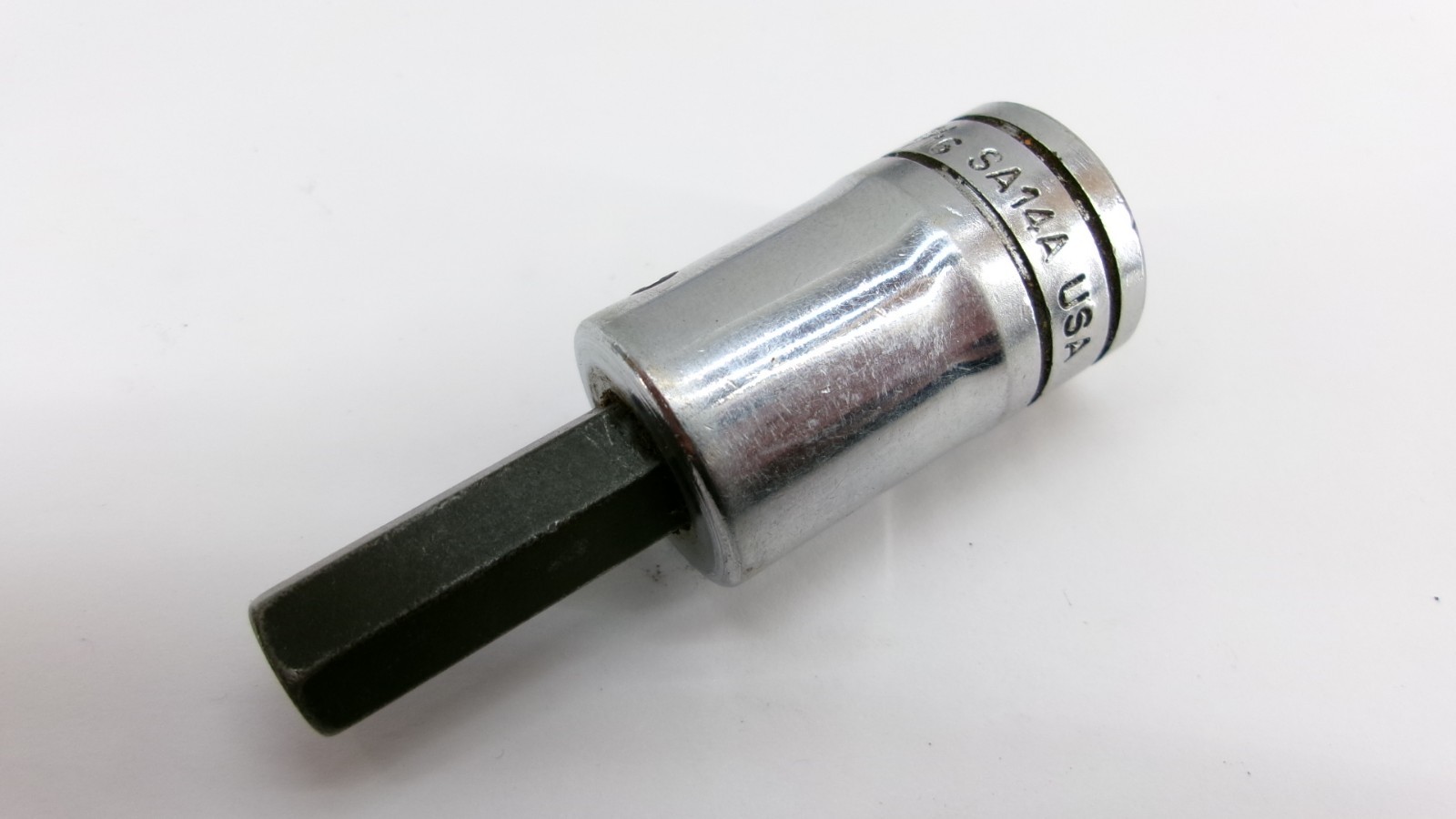 Snap-on tools 1/2″ drive 7/16″ Hex Allen Bit Socket Driver USA SA14A Nice!