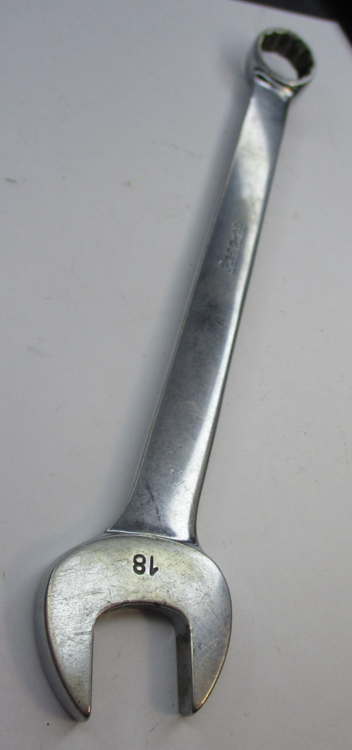 Snap on OEXM180 Metric 18mm 12pt Combination Wrench USA OWNERS MARKS