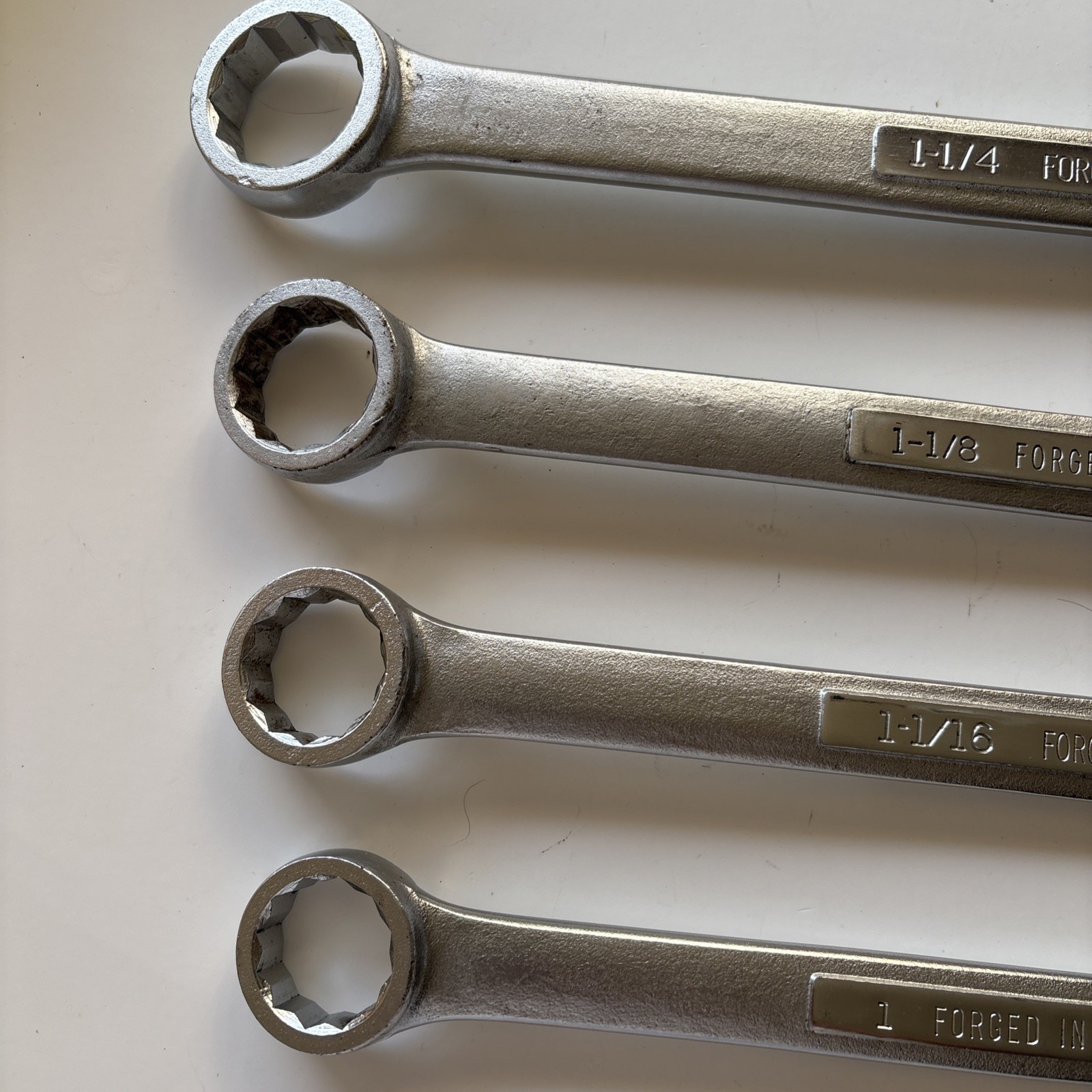 Craftsman SAE Combination Wrenches USA 12pt, 1″, 1-1/16, 1-1/18, 1-1/4 -V-SERIES