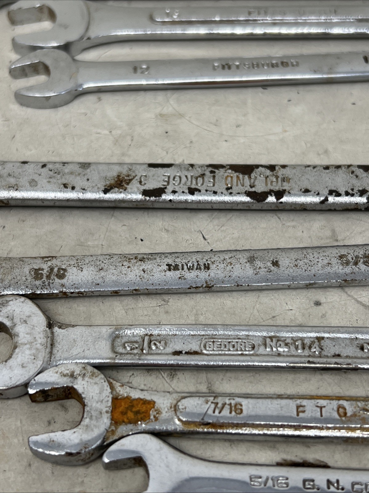 Mixed Lot of 25 Wrenches Pittsburg Durability Stanley Trades Pro