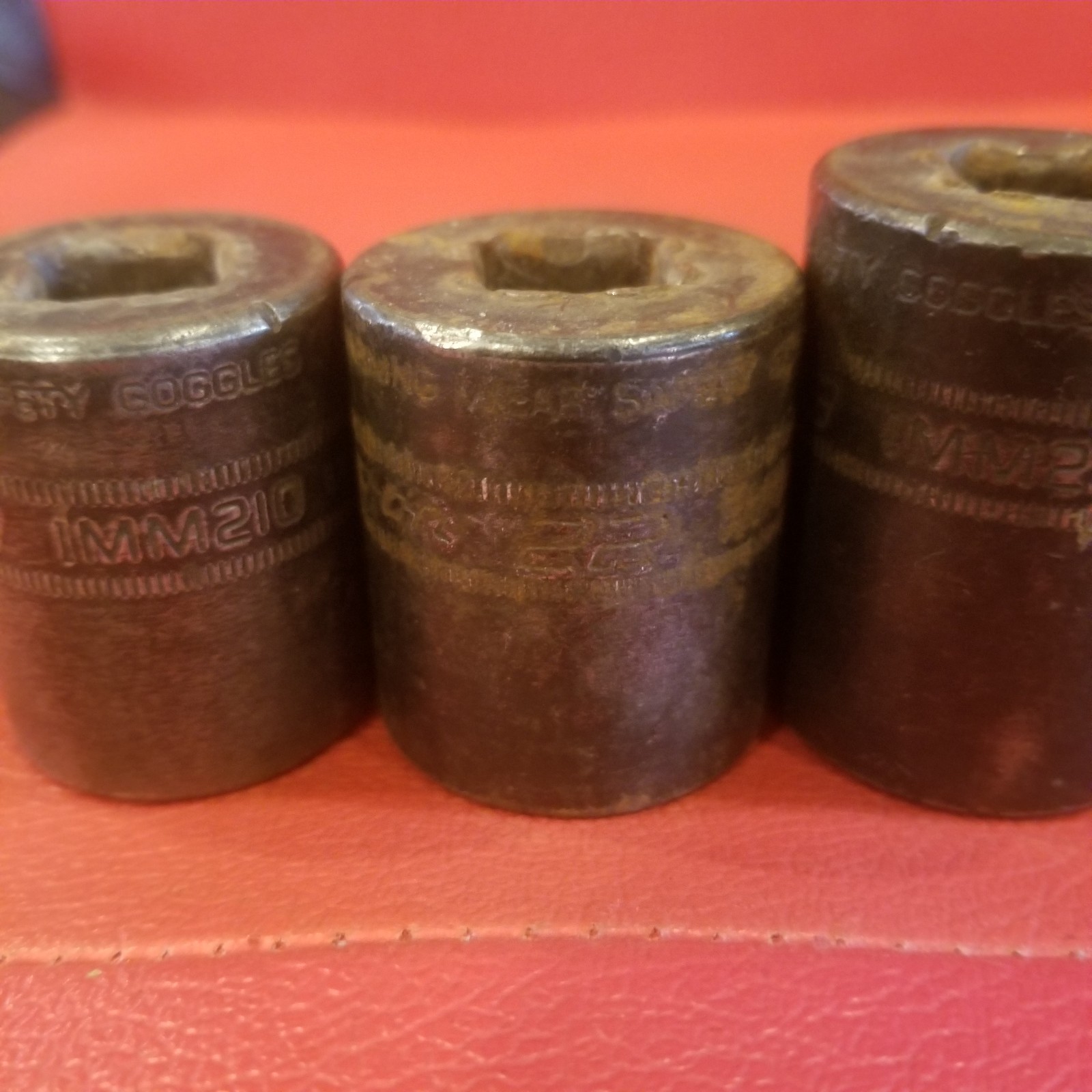 Snap On 1/2 Drive 4pc Impact Socket Set Lot 21mm-24mm IMM210-IMM240