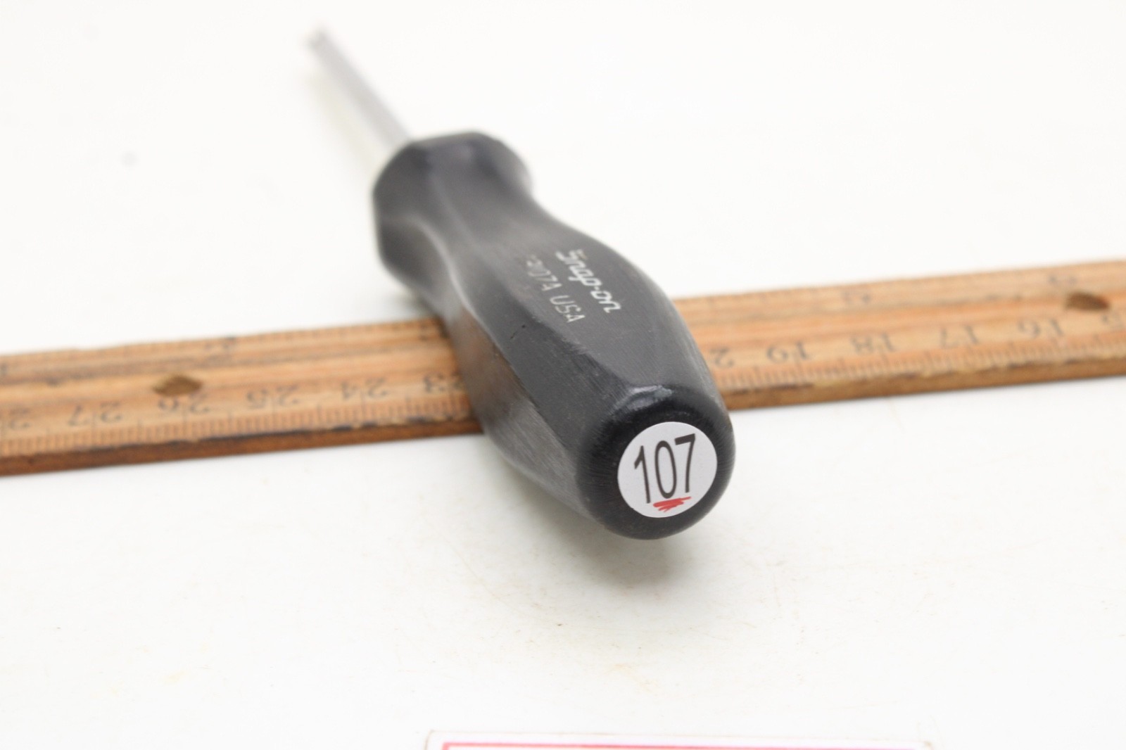 Snap-On Tools TR107A Tire Valve Core Removal Tool Black Hard Handle USA