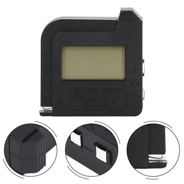 Battery Tester Compact Pocket Size LCD Display Supports 1.5V Button Batteries