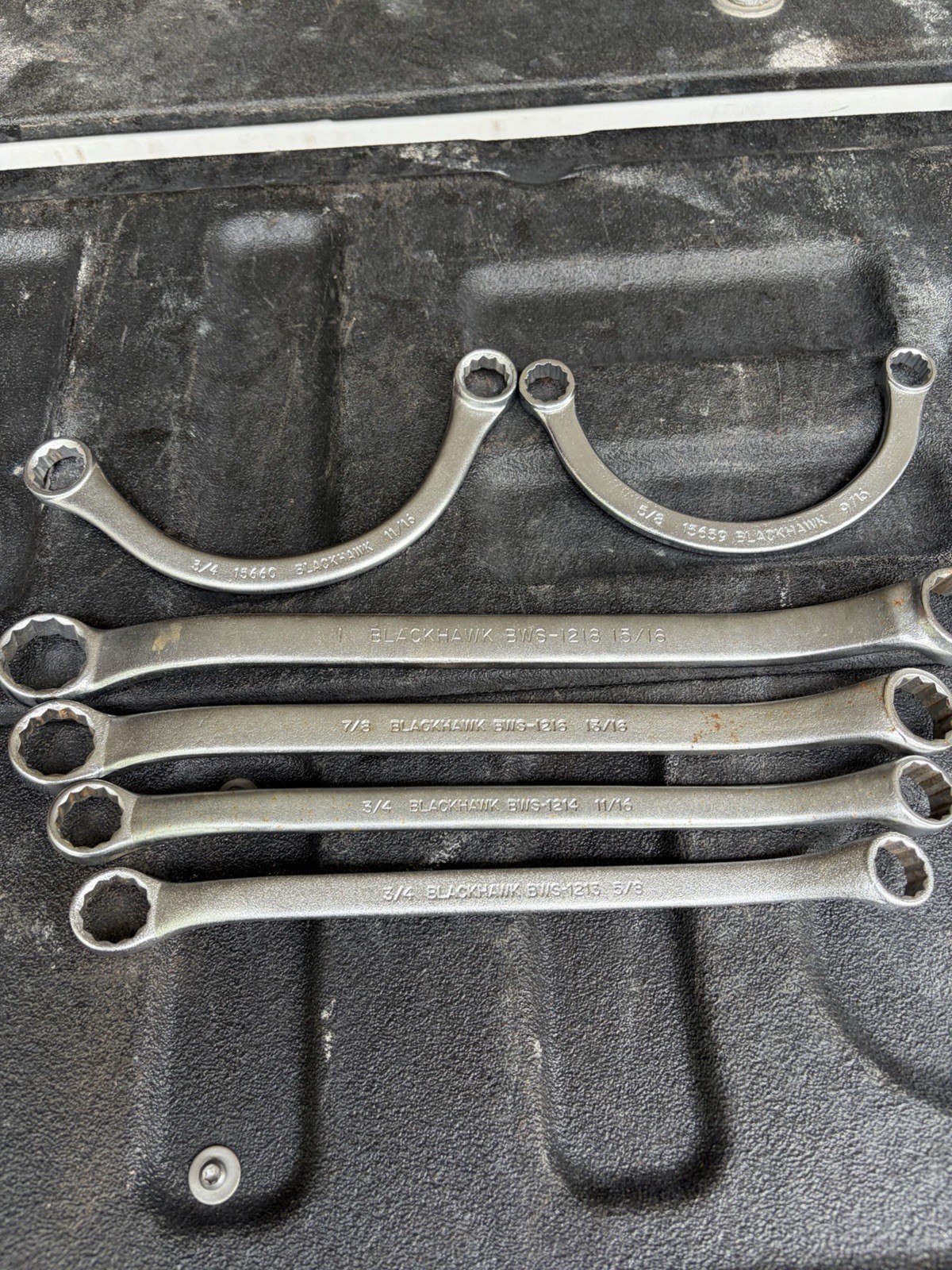 Set Of 6 Blackhawk USA Wrenches Double Box End Wrenches And U Wrenches