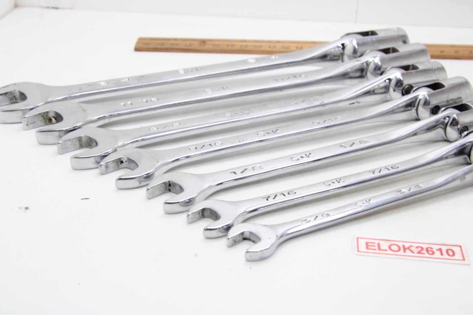 SK Tools 88812-88824 3/8 – 3/4 12 Point Flex Head Superkrome Socket Wrench Set