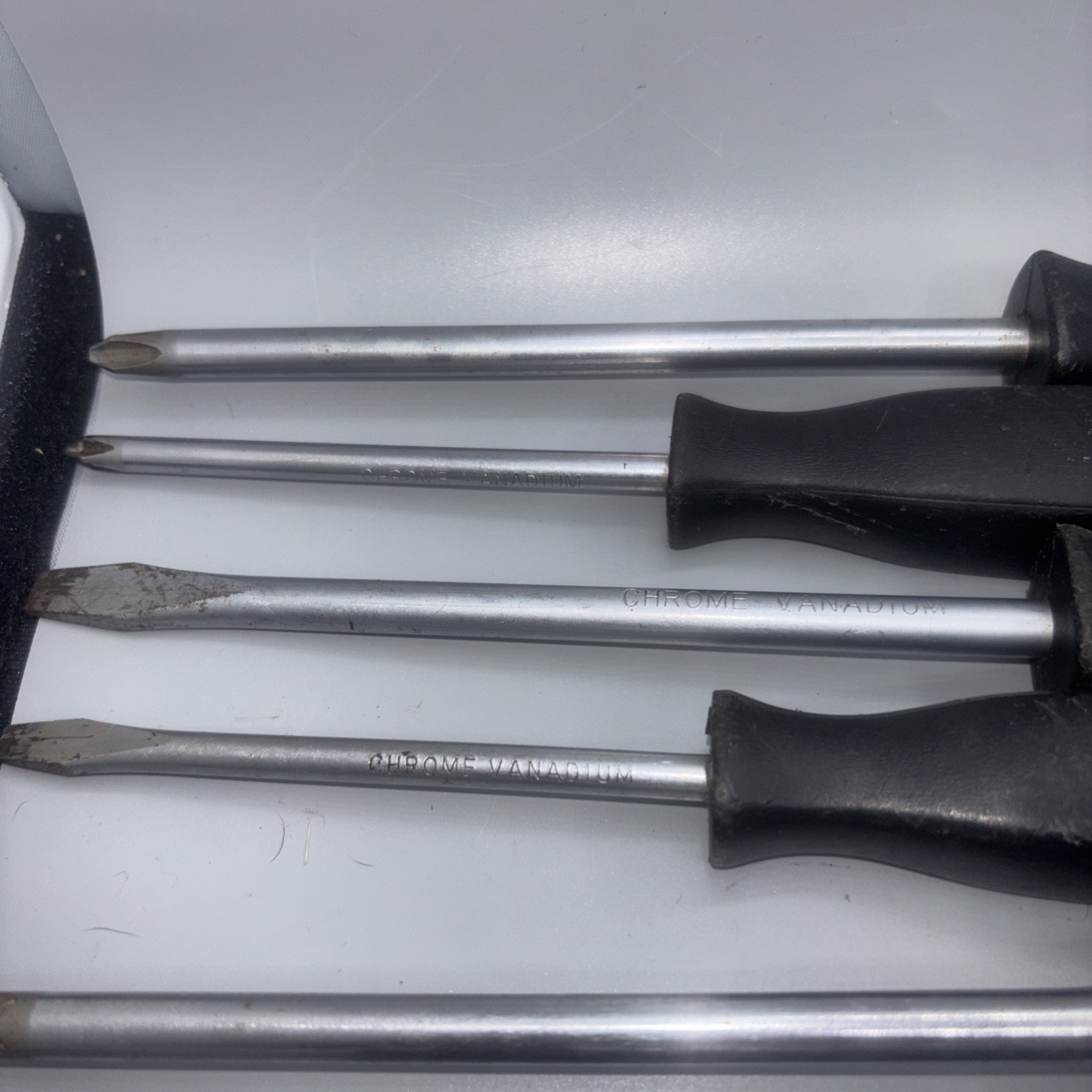 Vintage Snap-On & Chrome-Vanadium Screw & Socket Driver Lot Of 8, 4 Of Each Rare