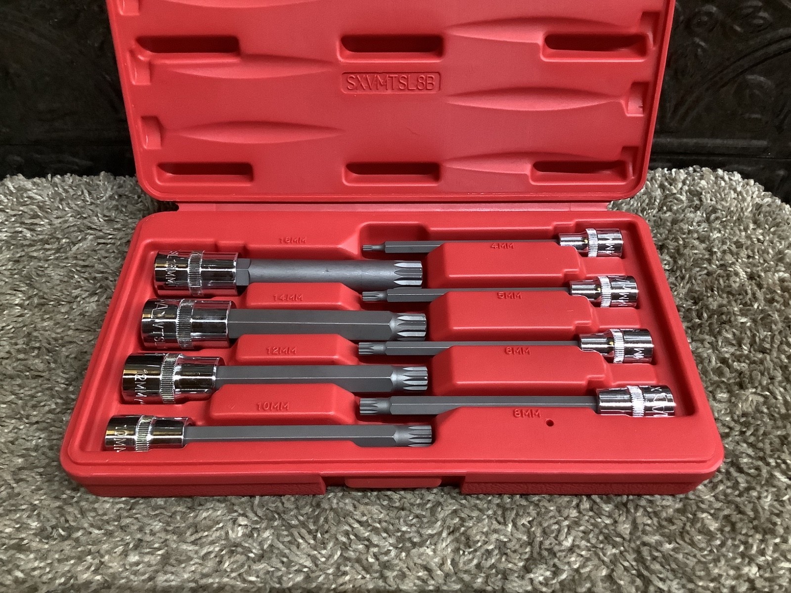 Mac Tools 8 PC Long Metric Triple-Square Driver Set SXVMTSL8B