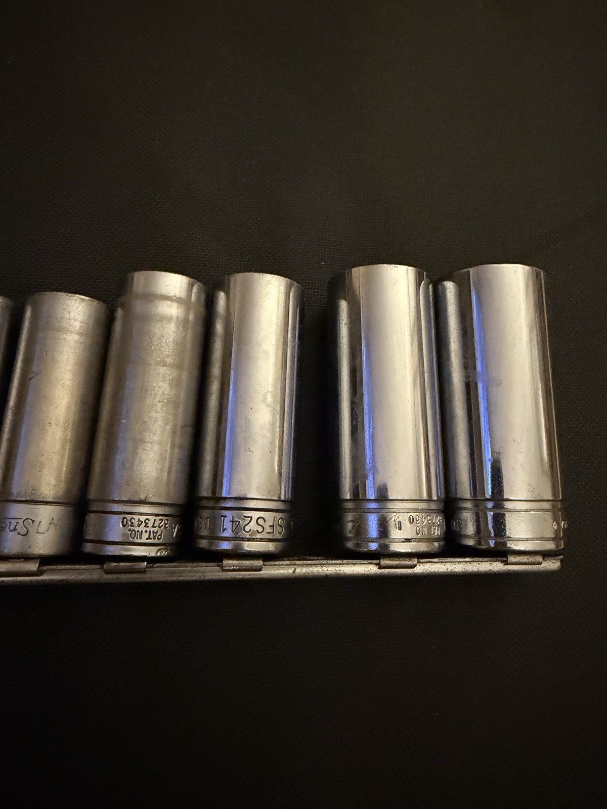 Snap On 10 Piece 3/8” Deep Chrome Sockets 1/4 – 15/16 – SFS