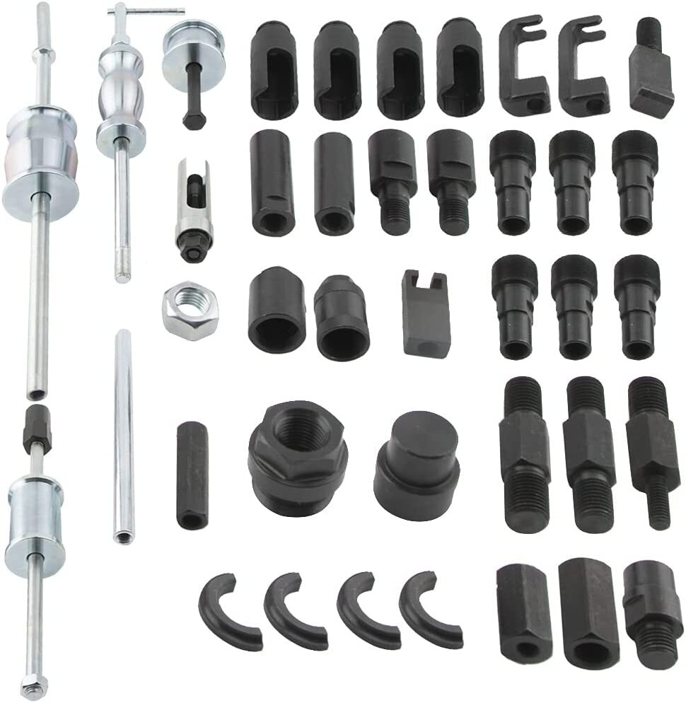 40Pcs Master Diesel Injector Extractor Common Rail Adaptor Puller & Slide Hammer