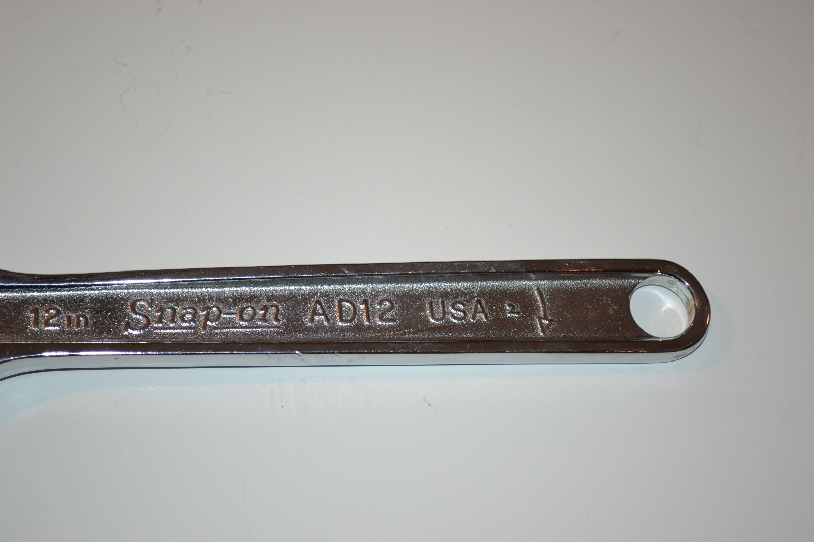 Snap-on Tools USA AD12 12’ Long Chrome Full Polished Adjustable Wrench