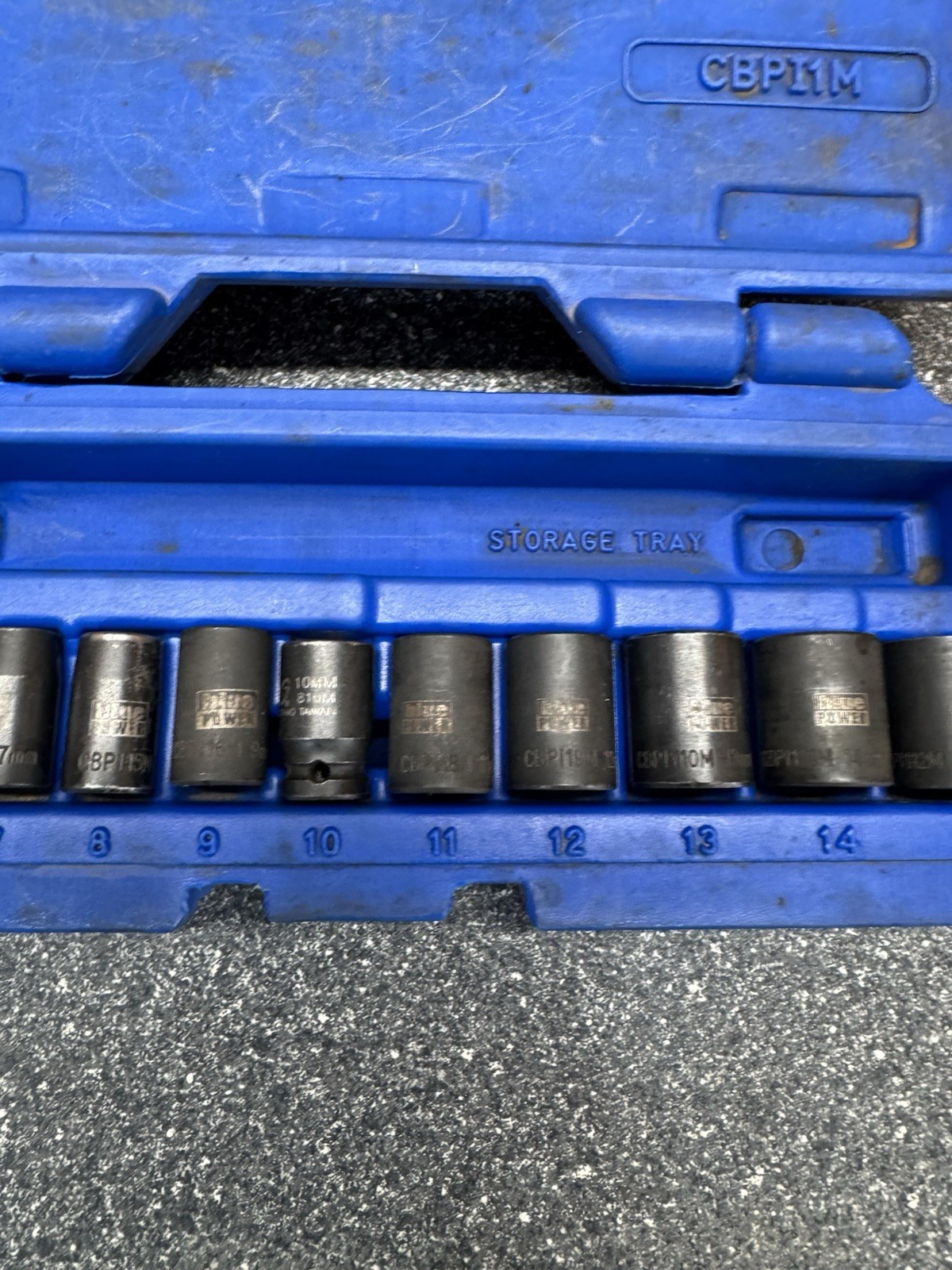 Cornwell CBPI1M 12 Piece 1/4″ Drive bluePOWER 6 Point Metric Power Socket Set