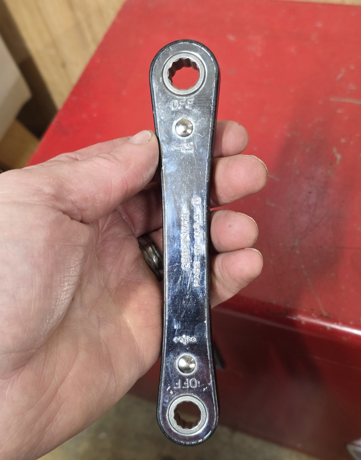 Craftsman USA 5pc. SAE Ratcheting Box End Wrench Set 1/4-5/8 3/4 7/8 15/16″ READ