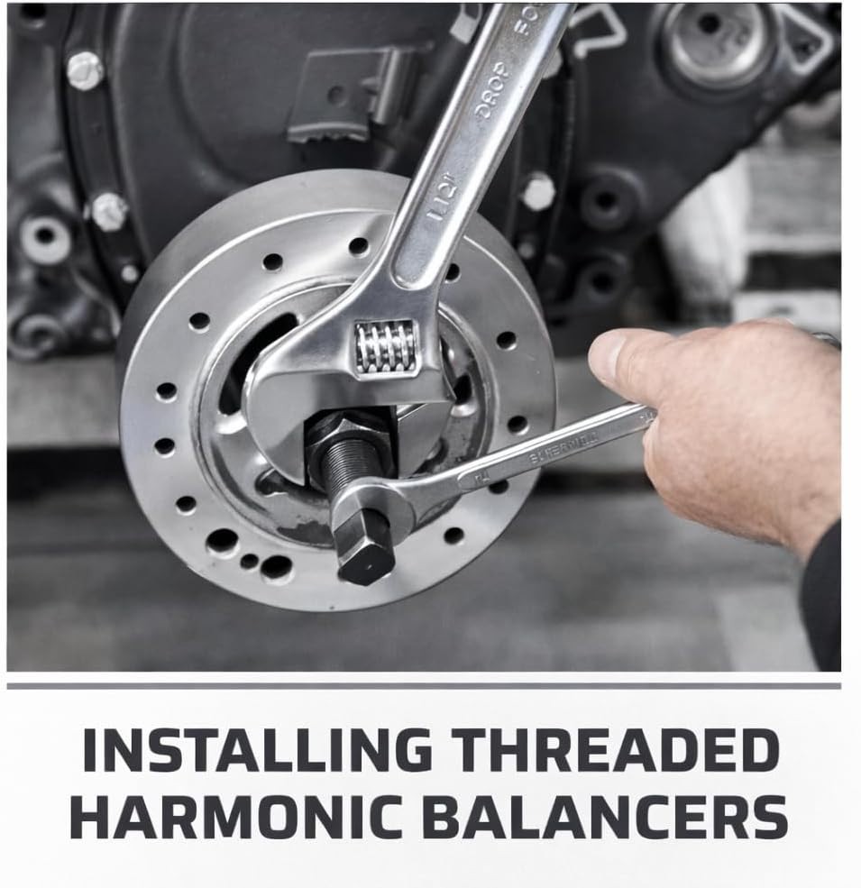 33-Piece Harmonic Balancer and Pulley Installer Tool Set for V8 and V6 Engines