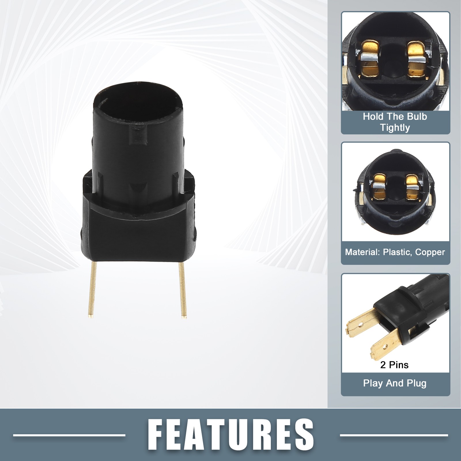 2pcs Side Repeater Indicator Light Bulb Socket 161949111 for VW Corrado 1990-94