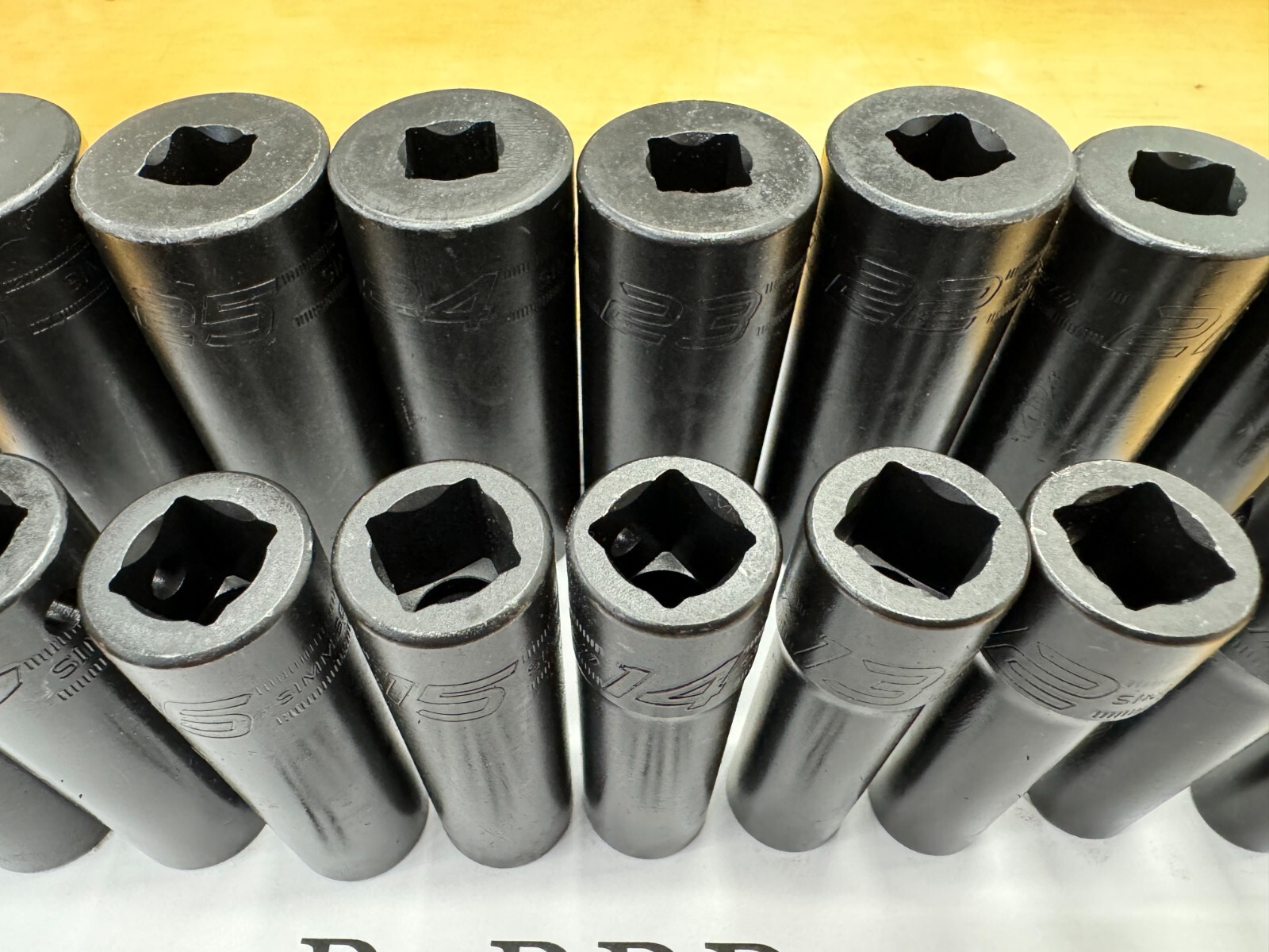 Snap-on Tools USA NEW 18pc 1/2″ Drive Metric 10mm – 27mm DEEP Impact Socket Set
