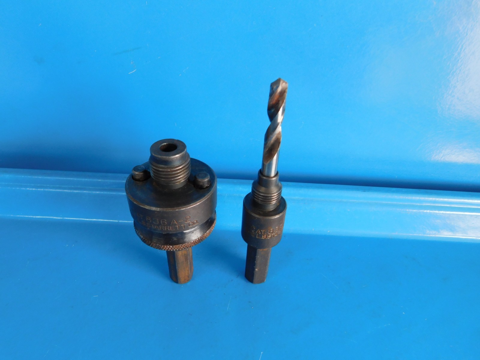 USED, STARRETT HOLE SAW ARBORS , LOT OF TWO