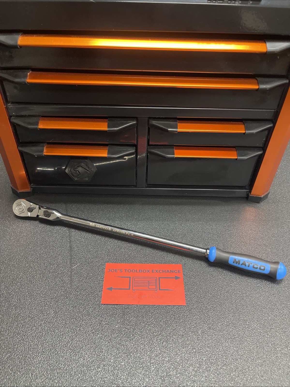 NEW! Matco 1/4″ DRIVE 13-3/4″ 88 TOOTH FLEX RATCHET ERGO HANDLE BLUE AFR128LFB