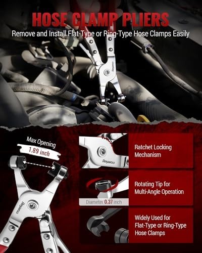 7-in-1 Automotive Hose & Electrical Disconnect Pliers Set, Fuel Line Removal Too